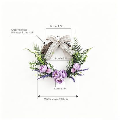 French Lavender Lace Wreath
