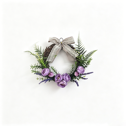 French Lavender Lace Wreath